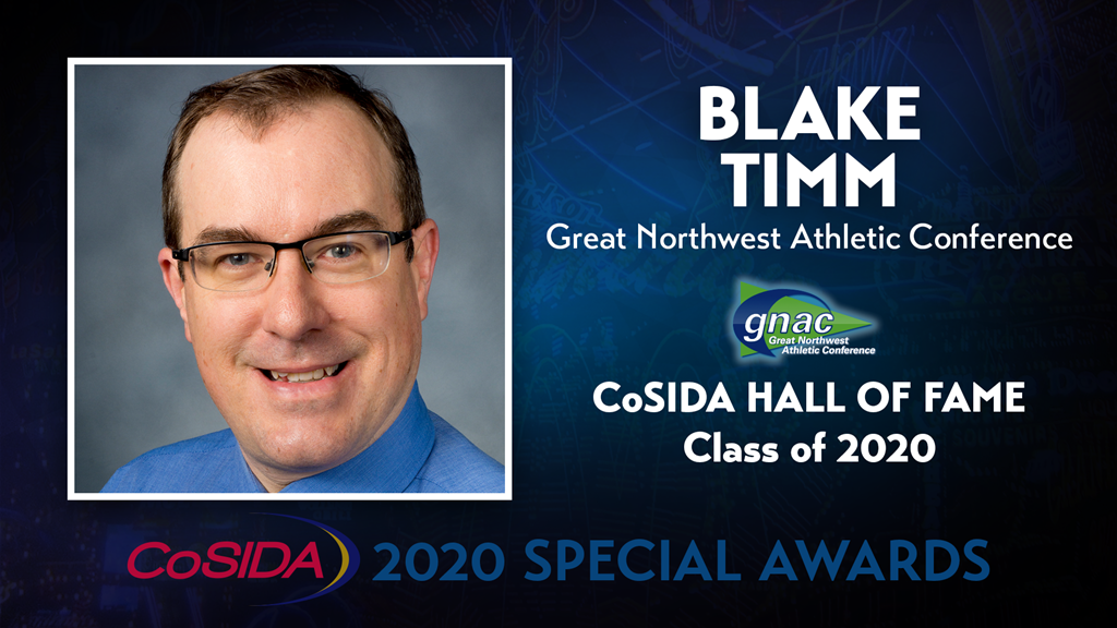 2020 Special Awards Salute: Blake Timm (GNAC), CoSIDA Hall of Fame Class of 2020